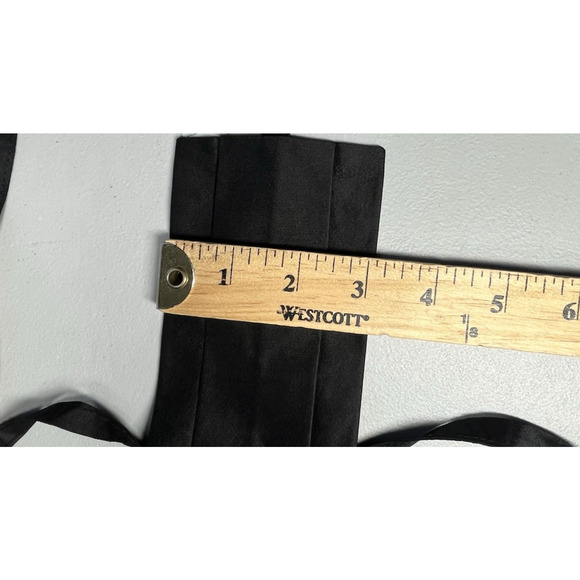 Calypso Christiane Celle Silk Obi Sash Belt Wrap in Black Made in USA - Picture 3 of 6